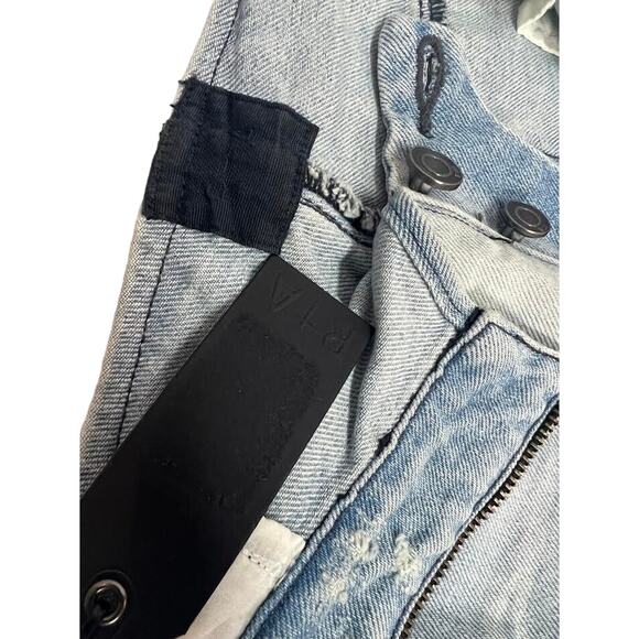 NEW ! RTA CHAPLIN WASHED TORN ZIP AROUND JEAN SIZE-28 - Picture 11 of 16